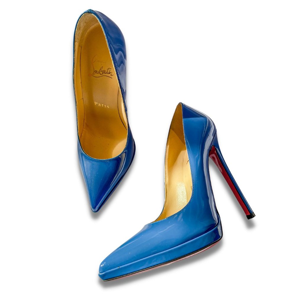Christian Louboutin's Pigalle Follies | Blue Heels